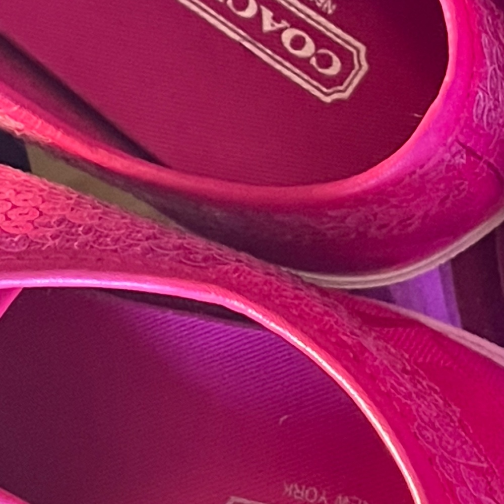 Coach Pink Sequins Sneakers - Picture 13 of 13